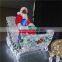 Holiday decoration Christmas outdoor reindeer with led santa in car christmas decoration