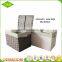 Quality paper rope rectangular storage basket with lid