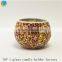 Sets of mosaic candlestick holders vintage