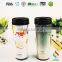 aibaba com 350ml Starbuckers Double Wall hard Plastic tumbler Cup