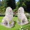 metal garden sculpture stone carving white marble lion statues