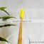 color bristle bamboo handle toothbrush