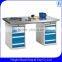 Heavy Duty Antistatic Steel Workbench / Work Table for factories