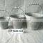 tin metal garden flower planter pot WF1026
