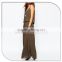 2016 New arrival fashion long pleat boutique chiffon dress new style two pieces dress
