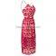 High quality Backless Spaghetti Strap V-neck Long Lace Prom Dresses back with zipper