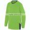 Youth Block Out Long Sleeve Jersey Pad Print Label Contrast Color Side Panel Tee 100% Polyester Wicking Moisture Athletic Tops