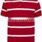 yarn dye red polo shirts white stripe