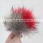 Myfur Fashion Accessory Customize Size Colorful Dyed Real Raccoon Fur Pom Poms