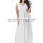 Women Chiffon V Neck Sleeveless Cocktail Party Evening Gown Long Dress