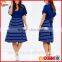 Basic butterfly sleeve xxl size women casual dress wholesale plus size women clothing