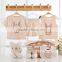 Wholesale quality baby organic clothing gift set w/ animal pattern