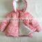 polar fleece allover printing baby girl clothes with hooded 2016