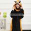 China Suzhou selling black and brown bear good quality flannel fleece nighty lovely for women