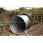 oval shaped steel culvert pipe, engineering material black steel pipe hot dipped galvanized steel pipe Q235