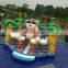 Outdoor Jungle castle inflatable playground used toys for sale