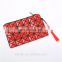 2017 factory cost customed trendy PU material make up pouch cosmetic bags