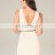 Monroo Women Dress 2017 Fashion Sleeveless V Neck Cross Ladies Bodycon Sexy Part Double V Dress