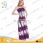 Wholesale professional design purple white off shoulder tall tube women sexy dress with side slip