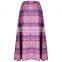 MG-1038 PURPLE COLOR PRINT LONG ANKLE LENGTH SKIRT