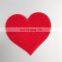 Fashion design custom love heart patch embroidery chenille patches