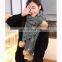 knitted scarf 220*60cm with 2*10cm fringe 2017 new design woman scarf two-face pattern scarf