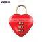 NEWMAN CP8026 3 Digit Love Heart Shape Password Combination Padlock,Uncuttable Luggage Zinc Alloy Lock