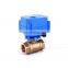 2 way mini electric actuator control valve brass CR01two wires DC12V 1/2" NPT motorized ball valve