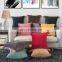 Lovely solid color Velvet pillow case cover with plush ball