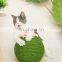 Eco-friendly cute green pet toy cat scratcher/scratching ball shaped toy