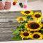 sunflower 3D digital print waterproof polyester shower curtain for bathroom