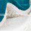 100% polyester sherpa flannel blanket two sides brushed cozy fleece throw