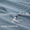 2020 China Wholesaler Luxury Plain Washed Microfiber Blue Grey Bedding Cover Set