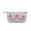 customized shape sunglasses pouch bag felt glasses zipper bags