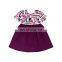 Girl Stripe Flower Twirl Dress Baby Frock Design Pictures Kids Summer Clothes 2019