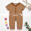 toddler  Boy knitted  Romper Stripe Bodysuit Pajama
