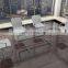 Fresh simple model hot selling cheap price tempered glass dining table