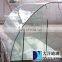 blue curve reflective tempered fire pit glass for oven door