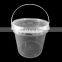 Custom Cheap Anti-Theft Composite Clearing Plastic Ice Buckets Wholesale