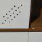 KD structure 9 door metal clothes locker white coffee color