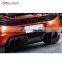 High quality 650s MP4 12-C carbon rear diffuser fit for RZ style carbon fiber rear lip
