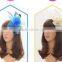 new style ladies fashion part hat hair clip fascinator with feather