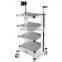 Advanced multi-functional medical Endoscope Workstation system cart mobile Endoscopy Trolley for hospital