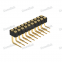 Dnenlink 2.54mm pitch Dual Row H2.5mm Right Angle DIP PogoPin Connector