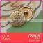 fancy plastic shank button with crack gold for lady's fashion