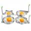 Kitchen Gadget Stainless Steel Fried 4 Griddle Hoop Metal Frying Restaurant Pancake Egg Ring Mold