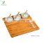 Bamboo Cheese Board/Charcuterie Platter - Includes 3 Ceramic Bowls with Bamboo Spoons & Cheese Markers 13\