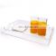 wholesale for milk tissue rectangle clear acrylic breakfast storage tray