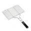 Portable Easy-to-flip with Removable Handle Grill Basket Fish Grill Non-Stick foldable nets