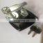 MS858C-3 Black Powder Coated  Steel Trailer/ Vehicle Truck T bar Handle Toolbox Panel Locks